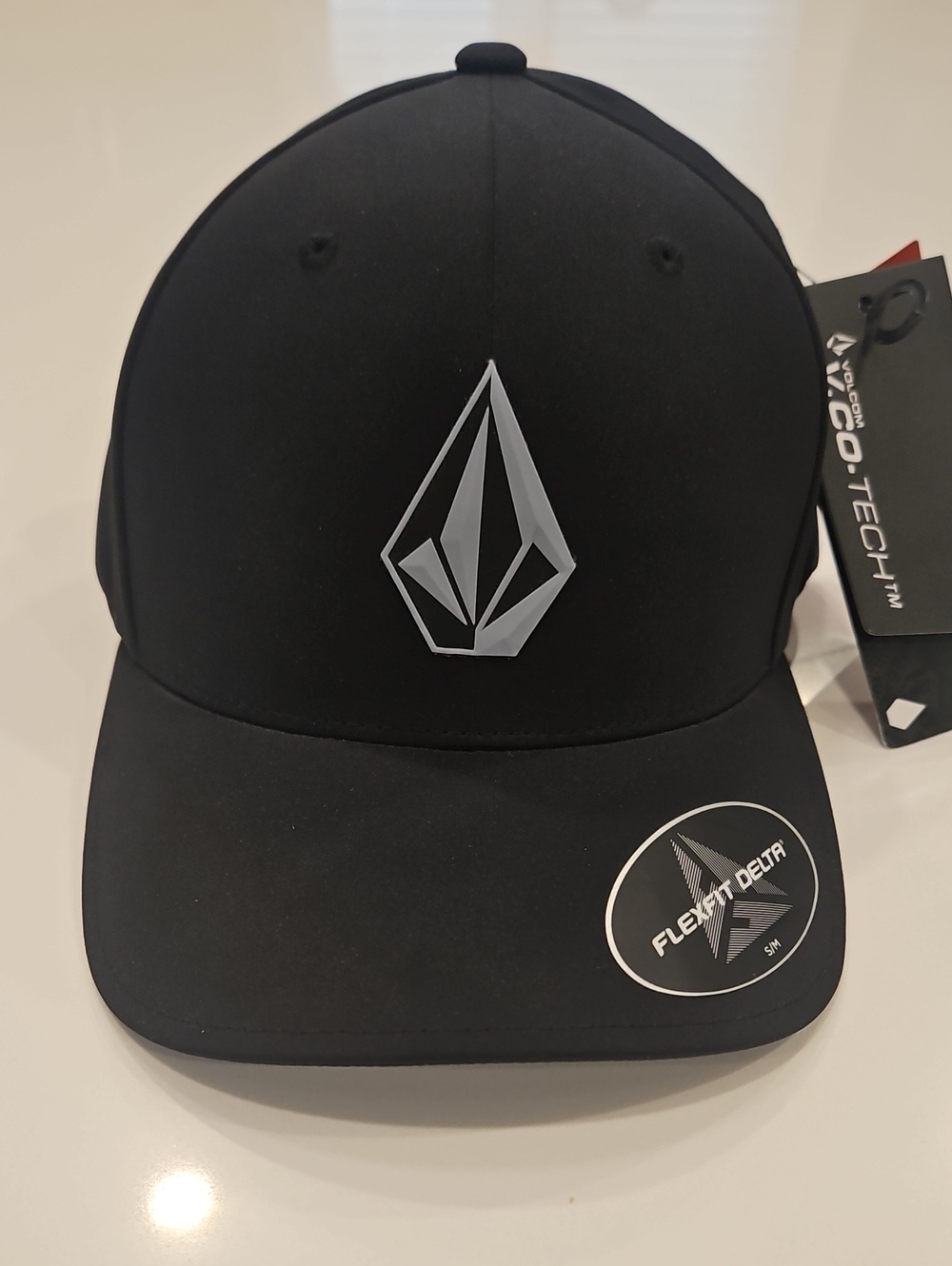 Volcom Black Hat with Silver Logo